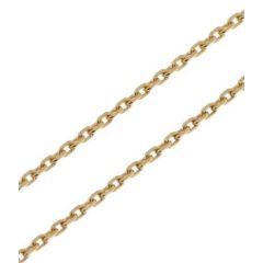 Chaine Or Jaune 375 maille forçat 1.6mm - 40cm