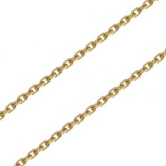 Chaine Or Jaune 375 maille forçat 1.6mm - 50cm