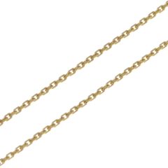 Chaine Or Jaune 375 maille forçat 1mm - 40cm