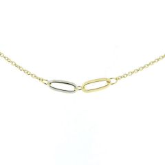 Collier 2 Ors 750 Motifs ovales