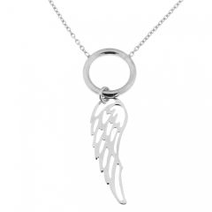Collier Aile d'ange en Argent 925 Rhodié