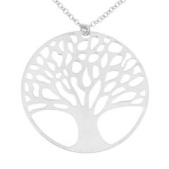 Collier Arbre de Vie en Argent 925 Rhodié