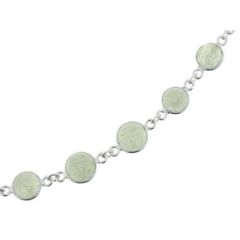 Collier Argent Aventurine Cabochon de 6 à 10mm
