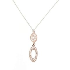 Collier Argent Rhodié et rosé