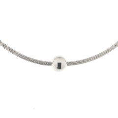 Collier en Argent 925 rhodié avec boules