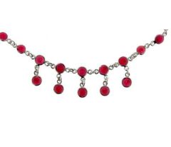 Collier Grenat Argent