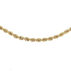 Collier maille corde en Or Jaune 750 2.7mm x 45cm