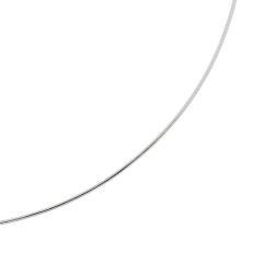 Collier Maille Omega Dévissable en Or Blanc 750