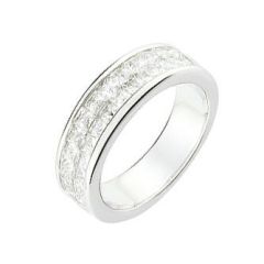 Demi Alliance Diamant Princesse 1.50 carat