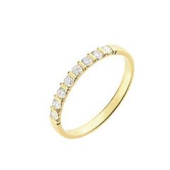 Demi Alliance Diamant serti barrettes 0.25 carat
