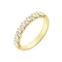 Demi Alliance Diamant serti barrettes 0.75 carat