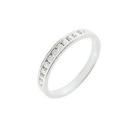 Demi Alliance Diamant serti rail 0.20 carat