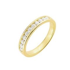 Demi Alliance Diamant serti rail 0.40 carat