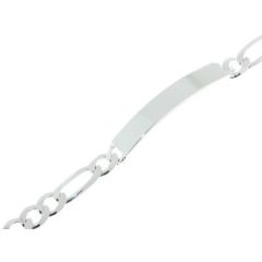 Gourmette Argent Homme Maille Figaro 6.8mm - 19cm