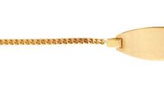 Gourmette bébé en Or (14cm) Maille gourmette 1.3mm