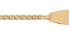 Gourmette bébé en Or (14cm) Maille marine 2.3mm