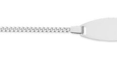 Gourmette bébé Or Blanc maille gourmette 1.1mm - 14cm