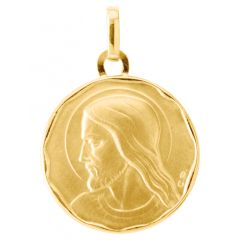 Médaille Christ en Or Jaune 750 (17mm)