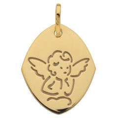 Médaille Moderne Ange Or Jaune 750
