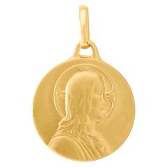 Médaille Or Jaune 750 Christ de Profil 18mm
