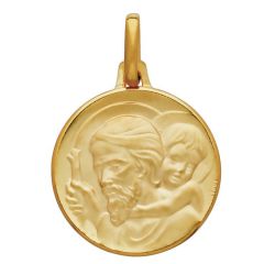 Médaille Or Jaune 750 Saint Christophe 18mm