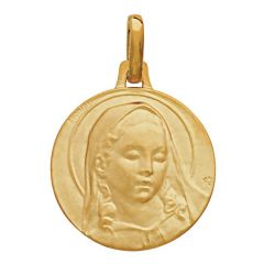 Médaille Or Jaune 750 Vierge de Botticelli 17mm