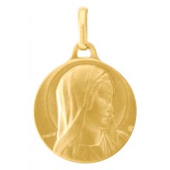 Médaille Or Jaune 750 Vierge de Monnier 18mm