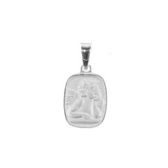 Médaille Rectangulaire Argent Ange