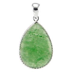 Lot De Bijoux En Argent 925 Avec Aventurine - Bague, Bracelet Et Pendentifs, Occasion, Taille ~52/53