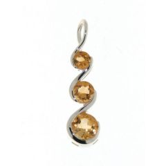 Pendentif Argent 925 et Citrine