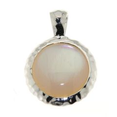 Pendentif Argent 925 Nacre Blanche