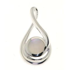 Pendentif Argent 925 Nacre blanche