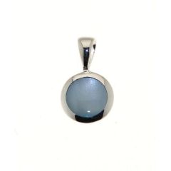 Pendentif Argent 925 Nacre Bleue