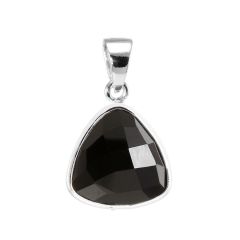 Pendentif Argent 925 Onyx Triangulaire 10x10mm