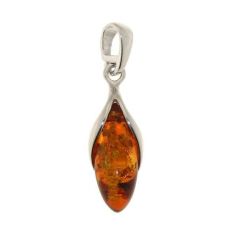 Pendentif Argent Ambre