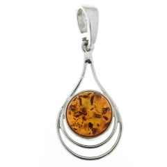 Pendentif Argent Ambre