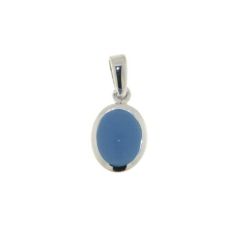 Pendentif Argent Calcédoine Cabochon 9x7mm
