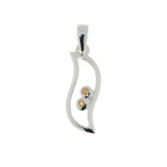 Pendentif Argent Citrine 1.5mm