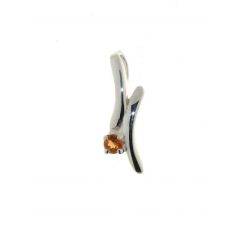 Pendentif Argent Citrine 3mm