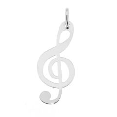 Pendentif Argent Clé de Sol