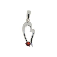 Pendentif Argent Grenat 3mm