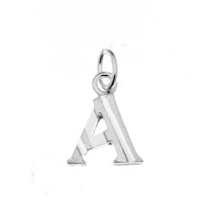 Pendentif Argent Lettre A - Initiale A