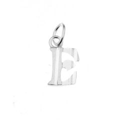 Pendentif Argent Lettre E - Initiale E