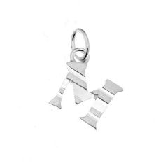 Pendentif Argent Lettre M - Initiale M