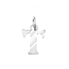 Pendentif Argent Lettre T - Initiale T