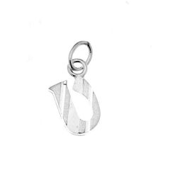 Pendentif Argent Lettre U - Initiale U