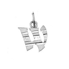 Pendentif Argent Lettre W - Initiale W