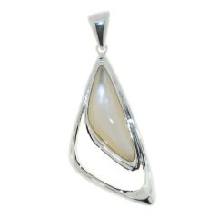 Pendentif Argent Nacre blanche
