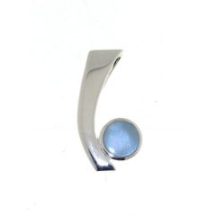 Pendentif Argent Nacre bleue