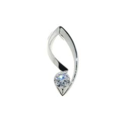 Pendentif Argent Oxyde de zirconium 5mm